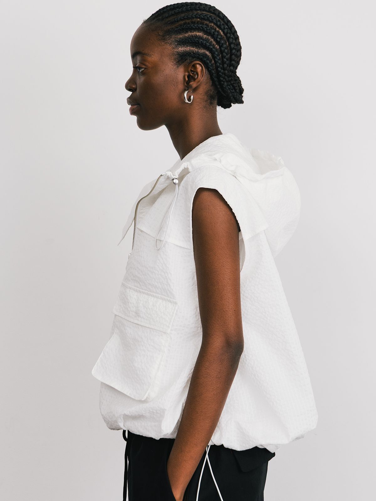 CREDONA - 【25SS】UTILITY ZIP FISCHER VEST / ユーティリティ