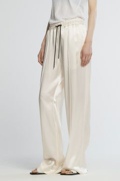 【25SS】STIN RELAX PANTS / サテンリラックスパンツ (エクリュ)