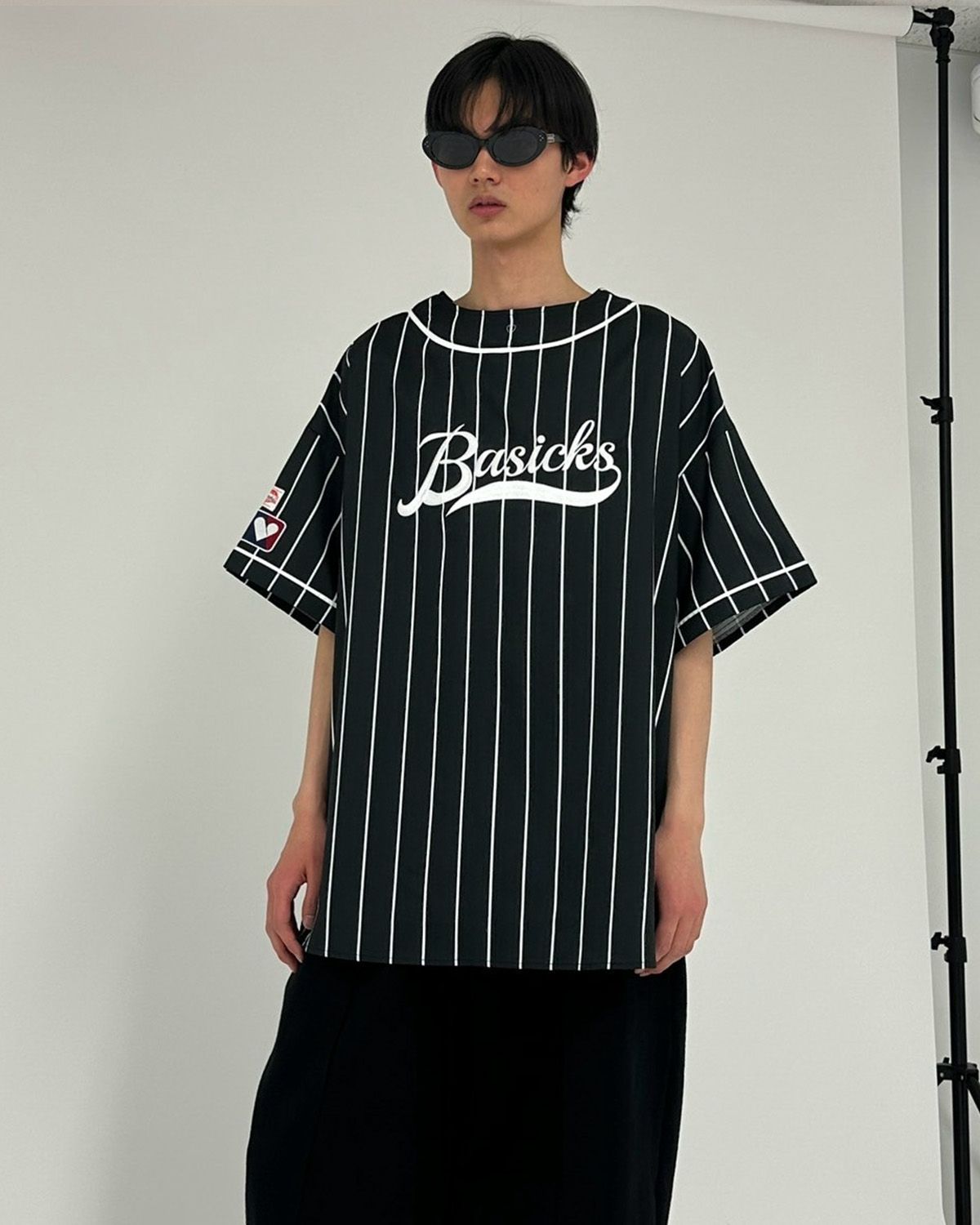 【25AW】Back/Front Baseball Shirt / バックフロント ベースボールシャツ (ブラック)