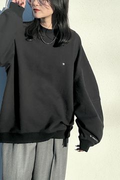 NOUNLESS OVER SWEAT TOPS (NOIR) / オーバースウェットトップス ノワール