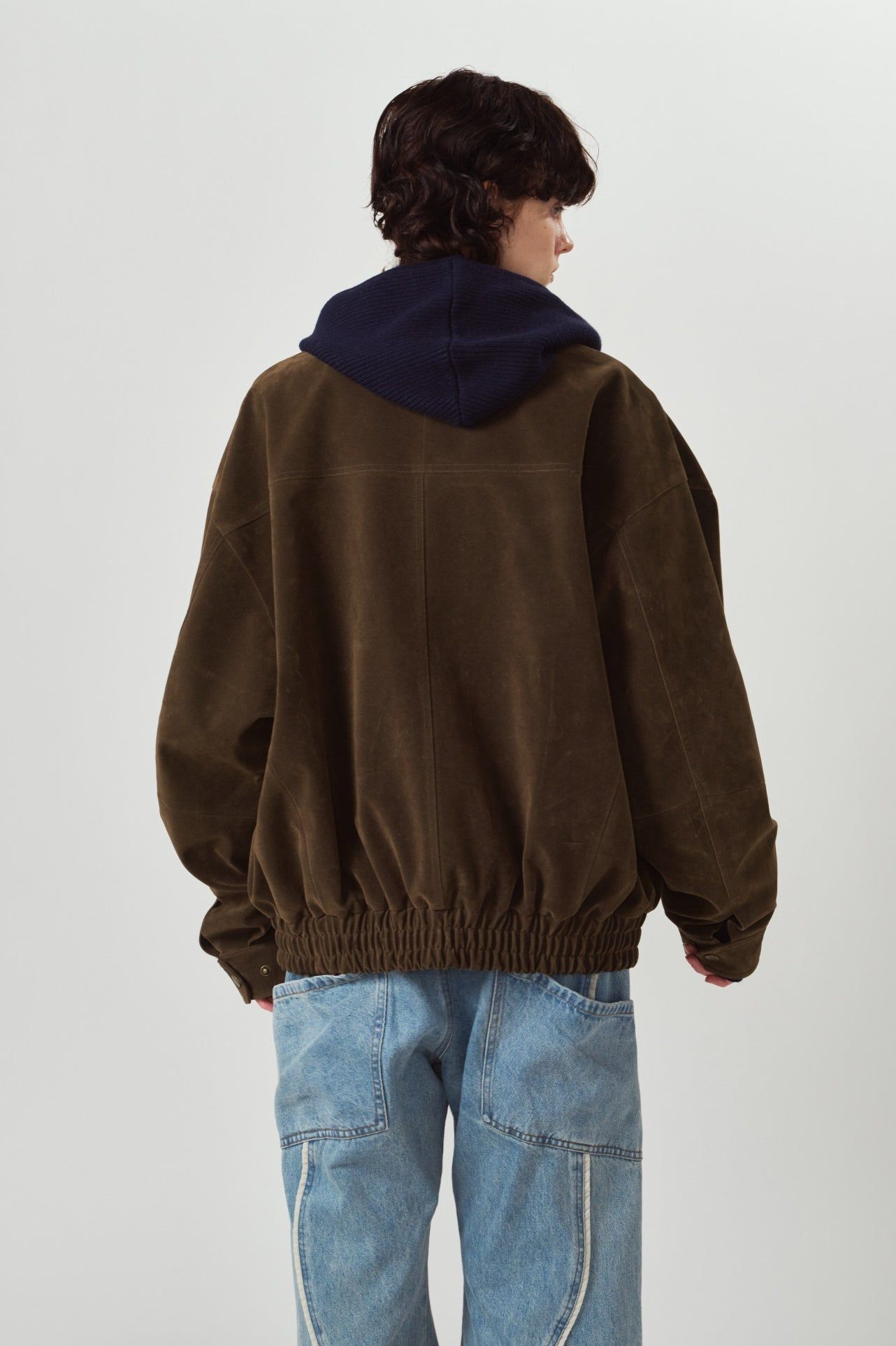 スエードブルゾン (ブラウン) suede blouson(unisex) (Brown) / 26AW