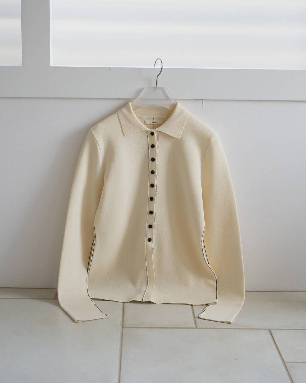 Linking Knit Shirts / リンキングニットシャツ (Ivory) / 26SS