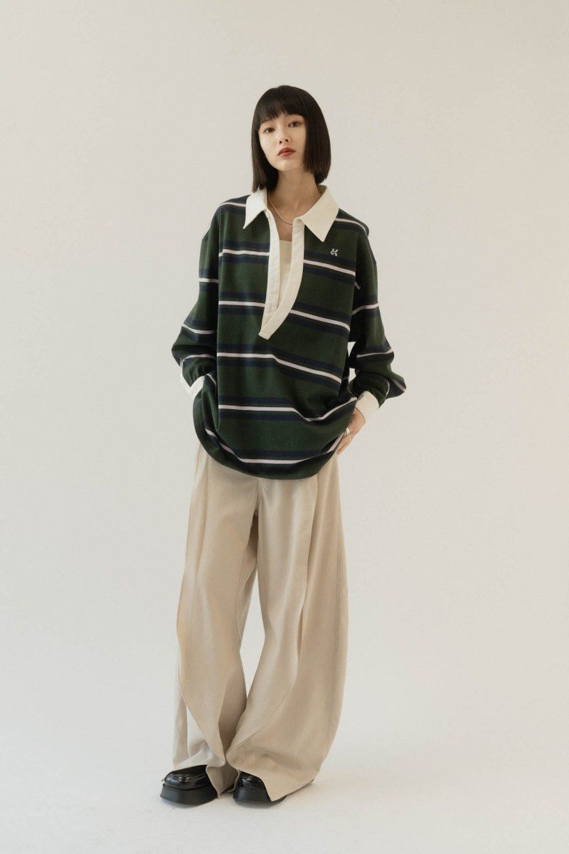 Knuth Marf - spring rugger shirt (unisex) / スプリング