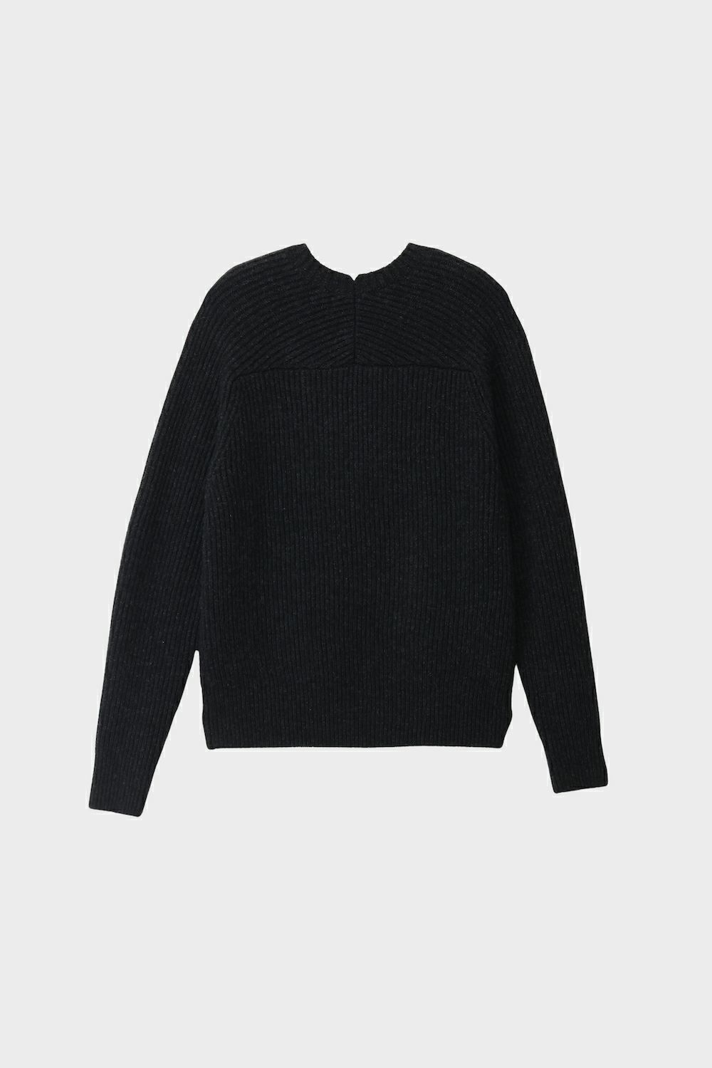 【25AW】RAGLAN CREWNECK KNIT / ラグランクルーネックニット (チャコールグレー)
