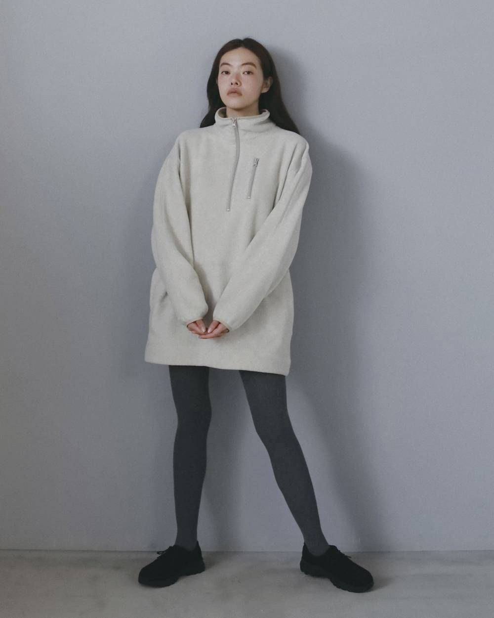 フリース 2ウェイ ワンピース (オートミール) Fleece 2way Onepiece (Oatmeal) /  26AW