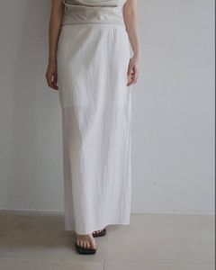 シアーペンシルスカート (ホワイト) Sheer Pencil Skirt (White) / 26SS