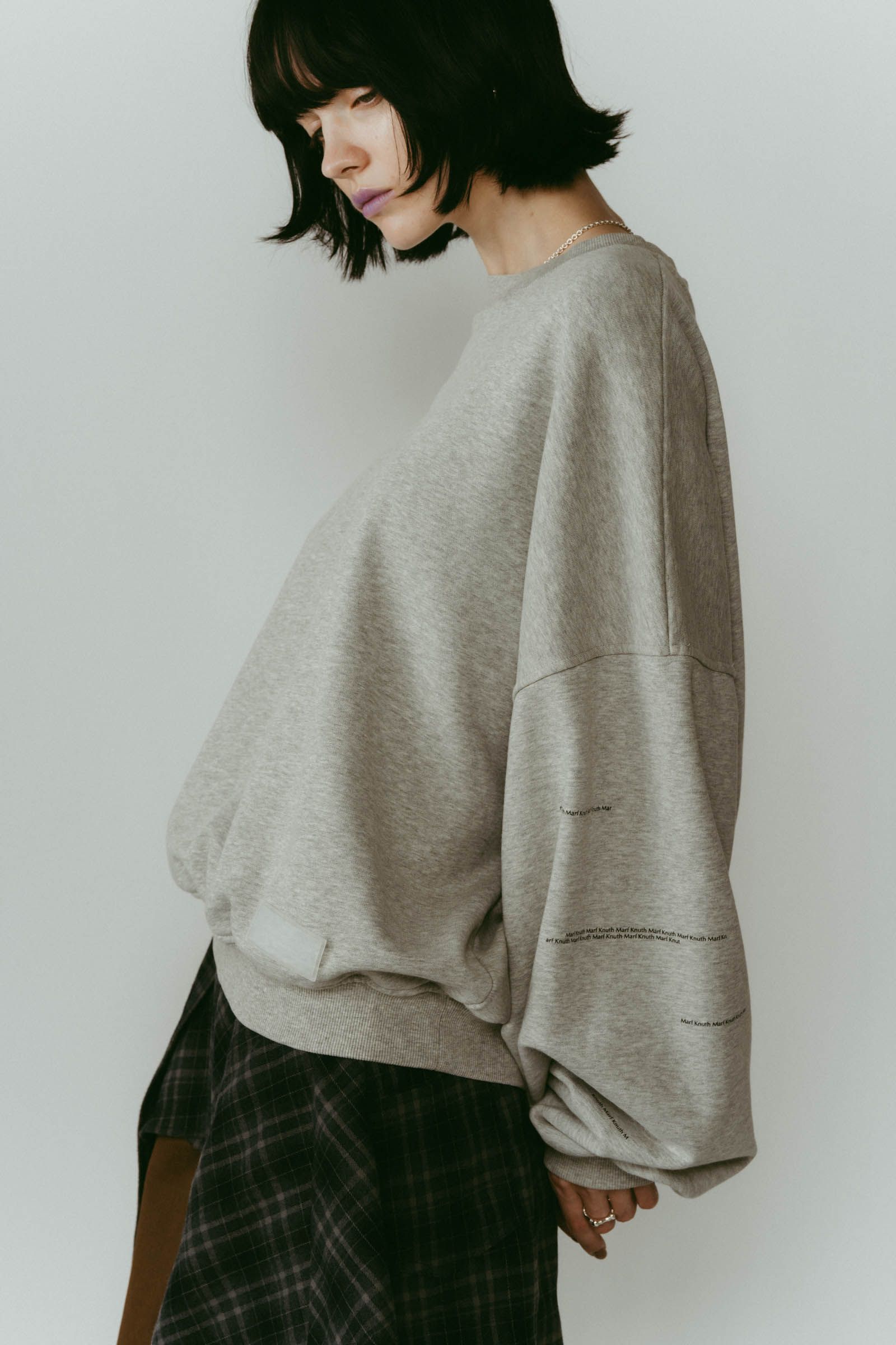 Kerror design sweat(unisex) / Kエラーデザイン スウェット (グレー) / 25AW