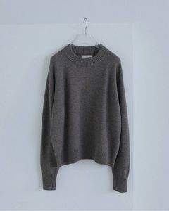 ウールクルーネックトップス (モカ) Wool Crewneck Tops (Mocha) / 26AW 【6月29日まで期間限定予約】  ànuke