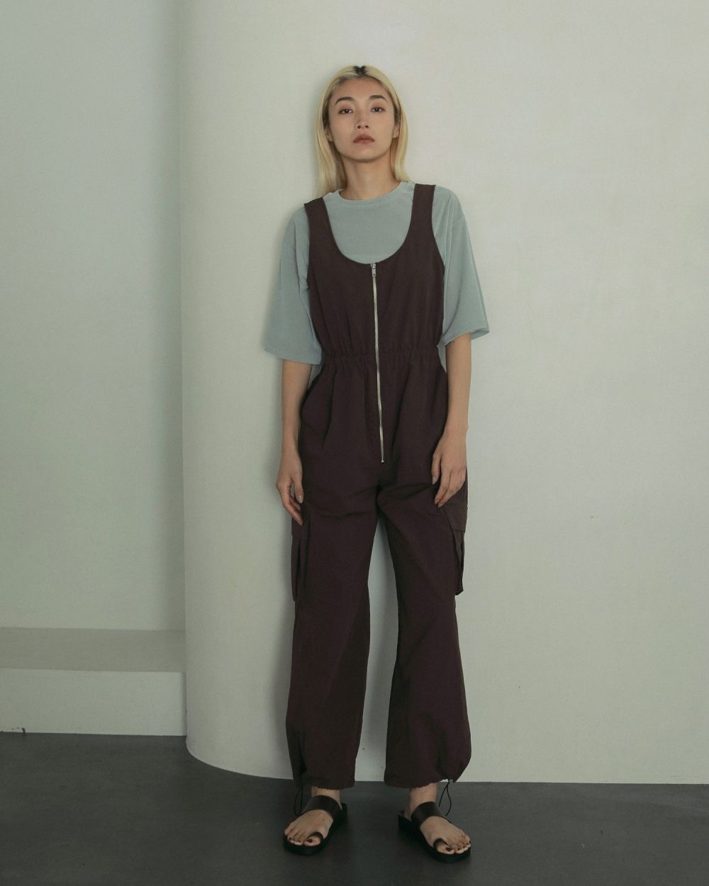 Sheer Velour T-shirts / シアーベロア Tシャツ (アイスブルー)