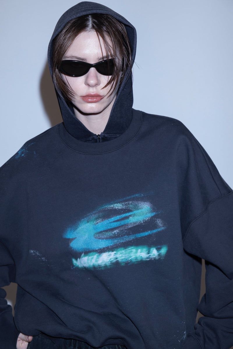 グラフィック スウェット (チャコール) Graphic sweat (Charcoal)