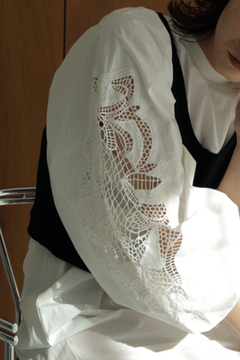 Cutwork Embroidery Dress / カットワーク エンブロイダリードレス (ホワイト)