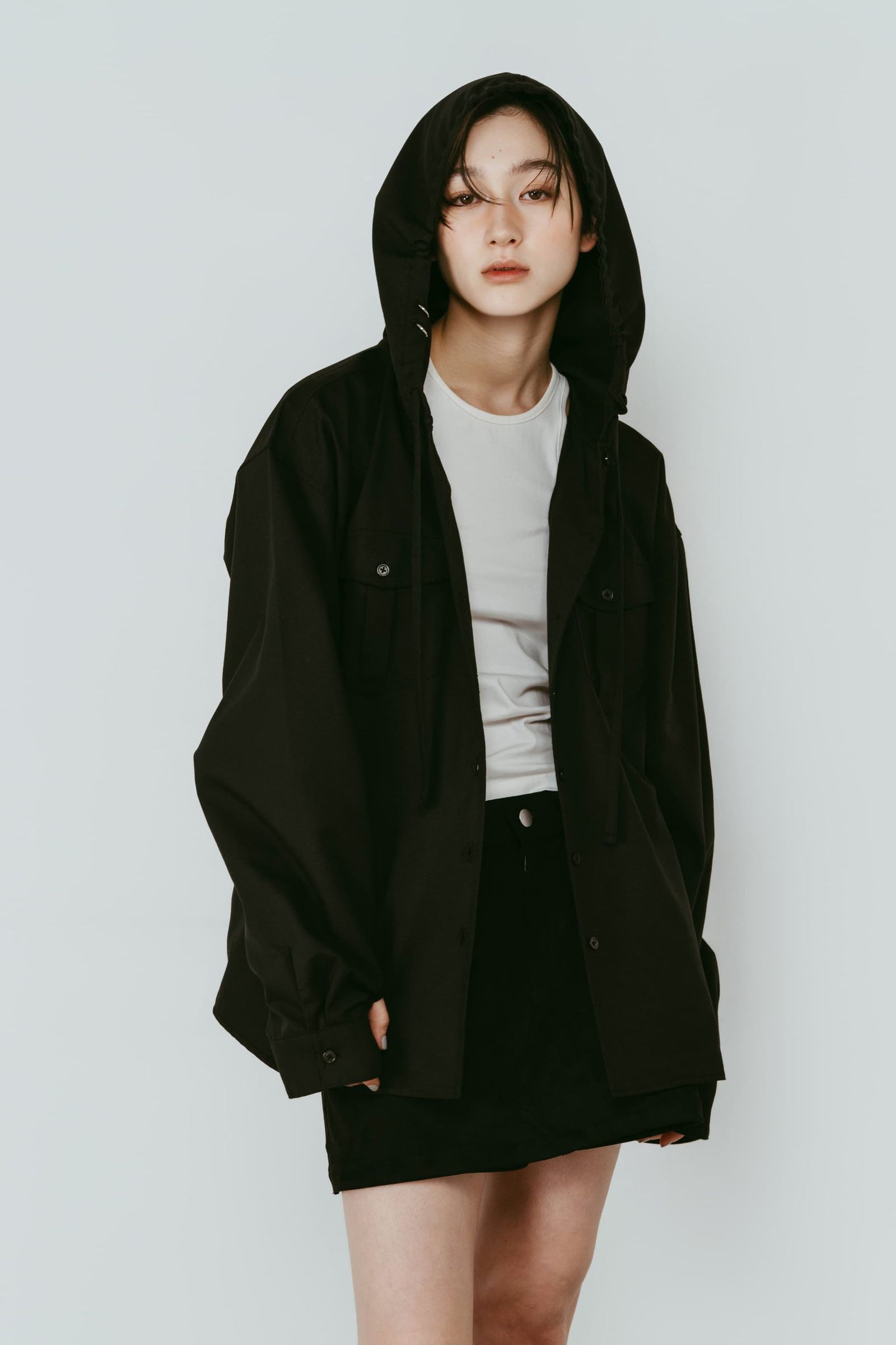 UVプロテクション フーディ (ブラック) UV protection hoodie(unisex) (Black) /  26SS