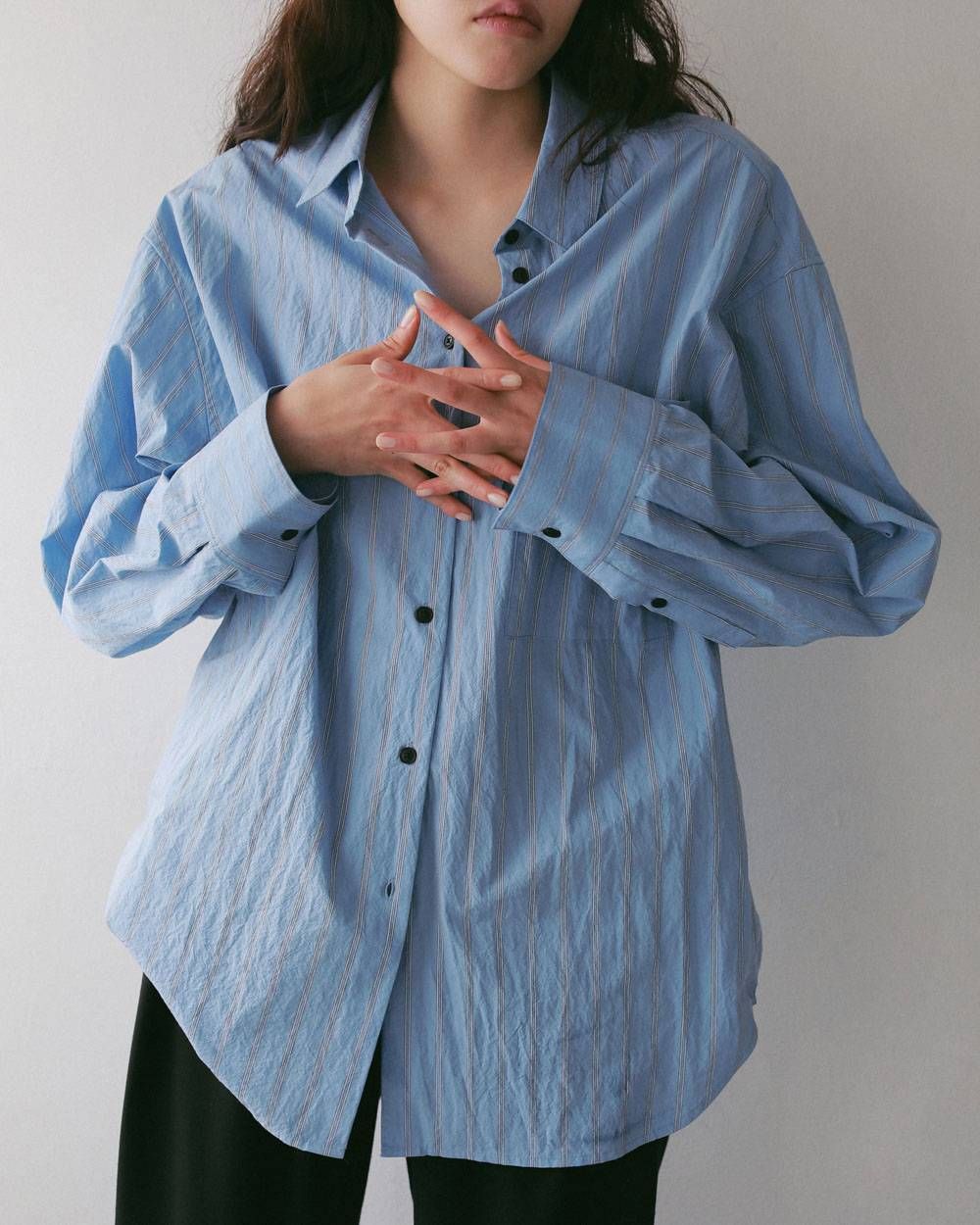 ドライストライプシャツ (アイスブルー) Dry Stripe Shirts (Iceblue) / 27SS