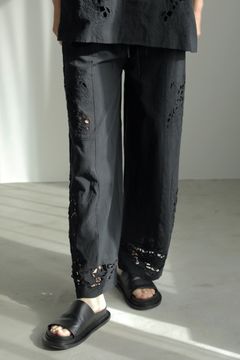 Cutwork Lace Pants / カットワーク レースパンツ (ブラック)