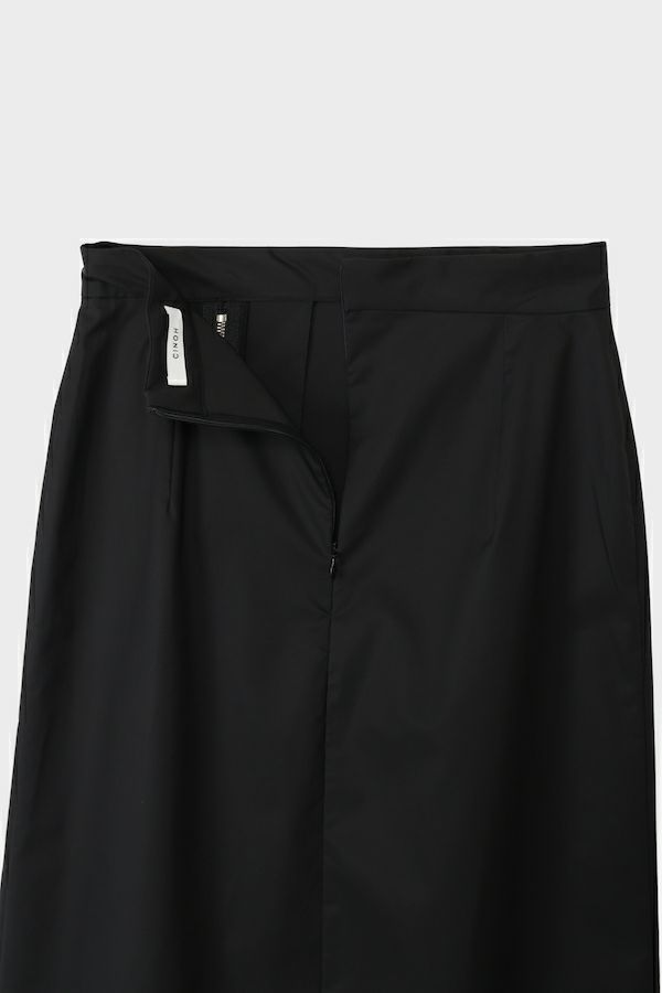 【25SS】SUPIMA ZIP SKIRT / ジップスカート (ブラック)