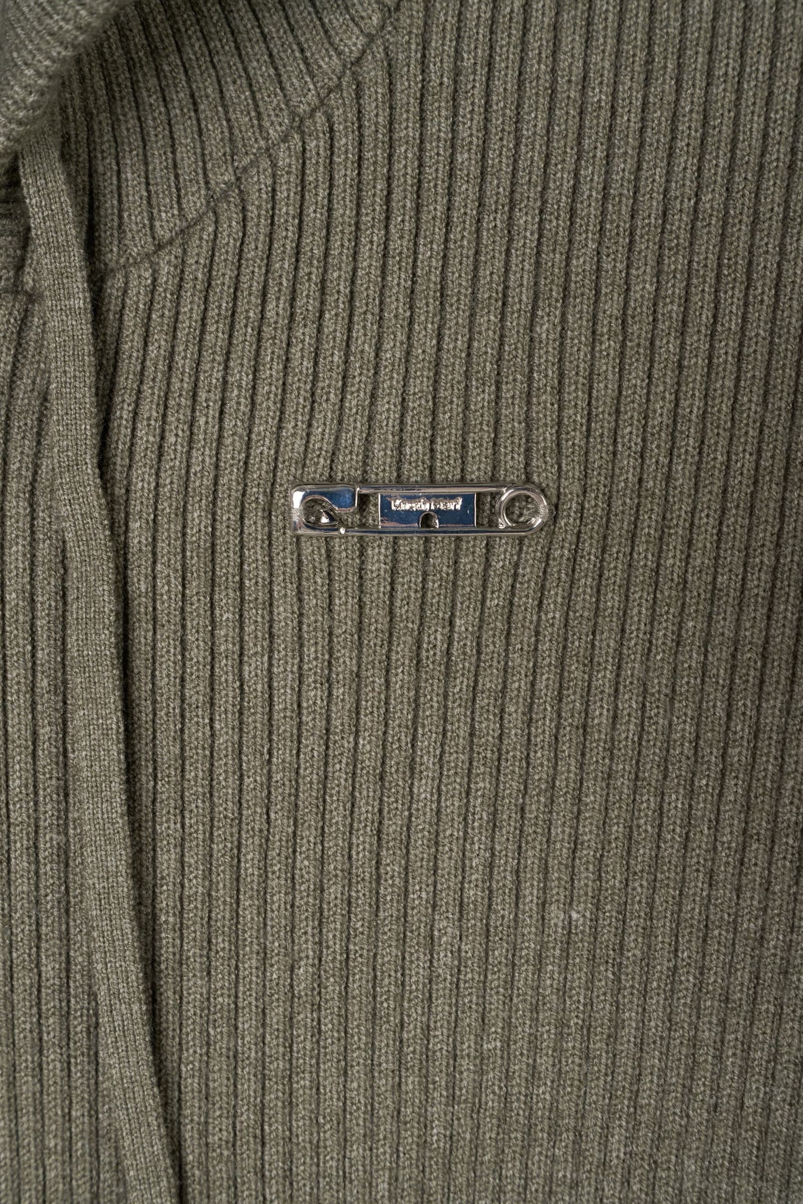ニットパーカー (グレー) hooded knit parka (Gray) / 26AW
