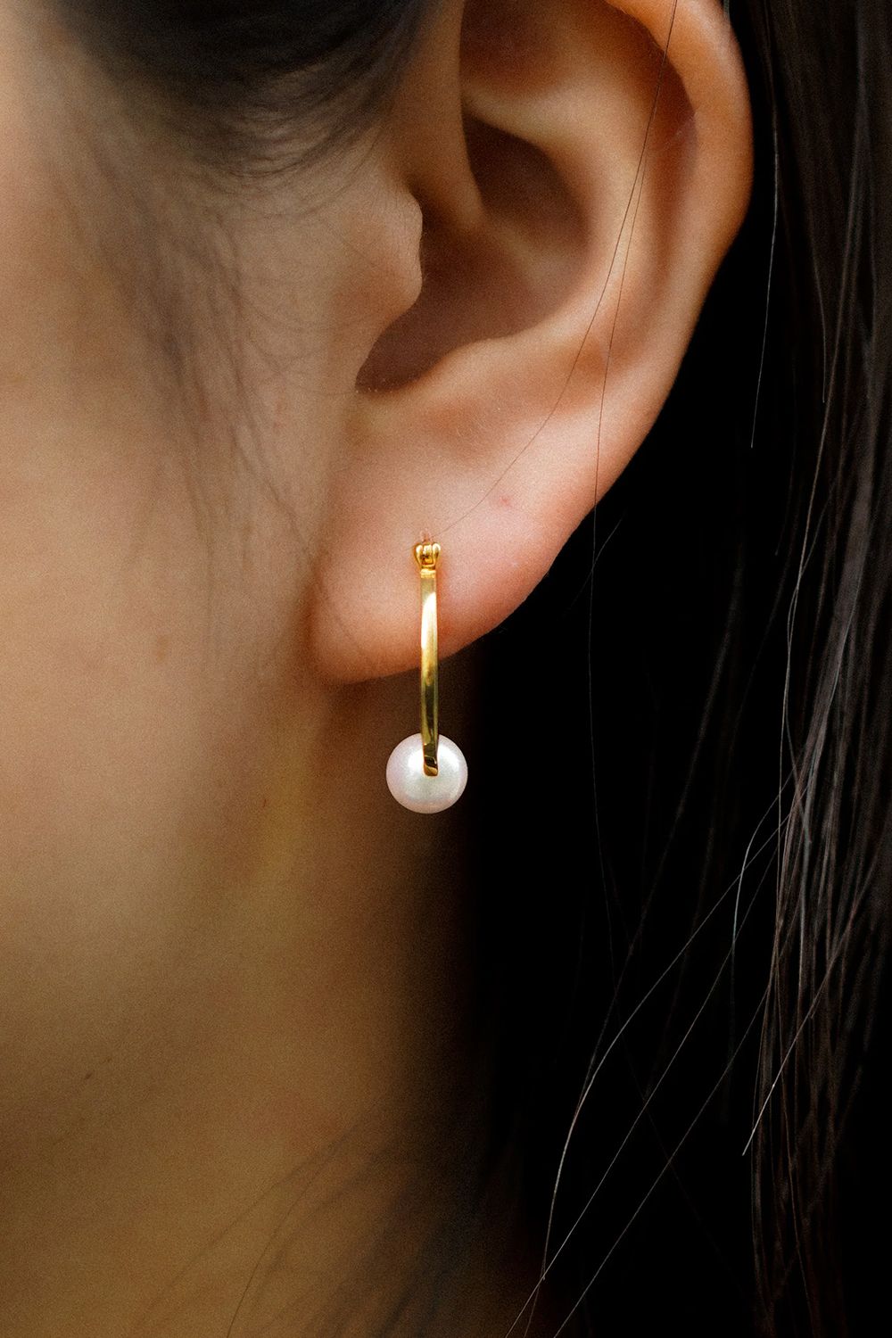 LUNATUM PEARL PIERCE / ルナタム パール ピアス STERLING SILVER 925 (ゴールドベルメイユ)