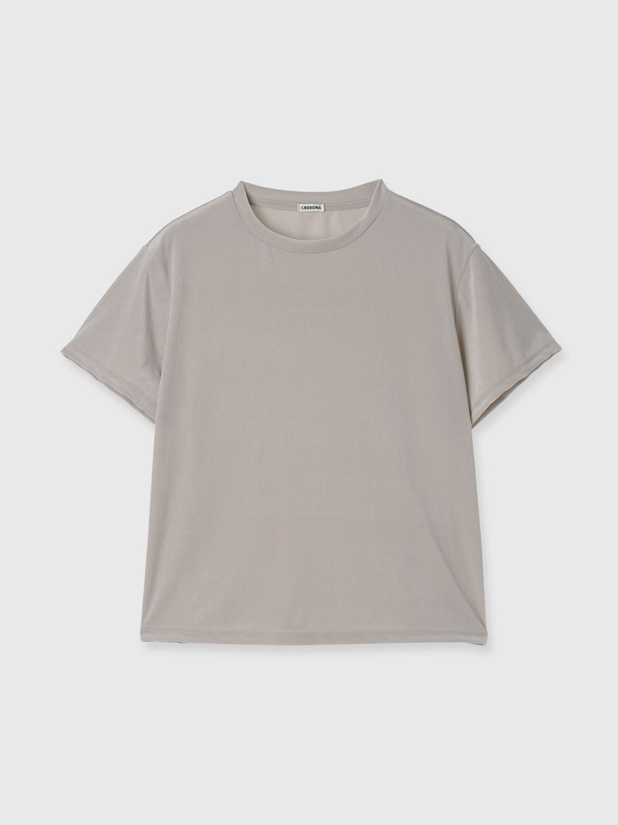 【25SS】VELOUR TEE SHIRTS / ベロアTシャツ (クリーム)