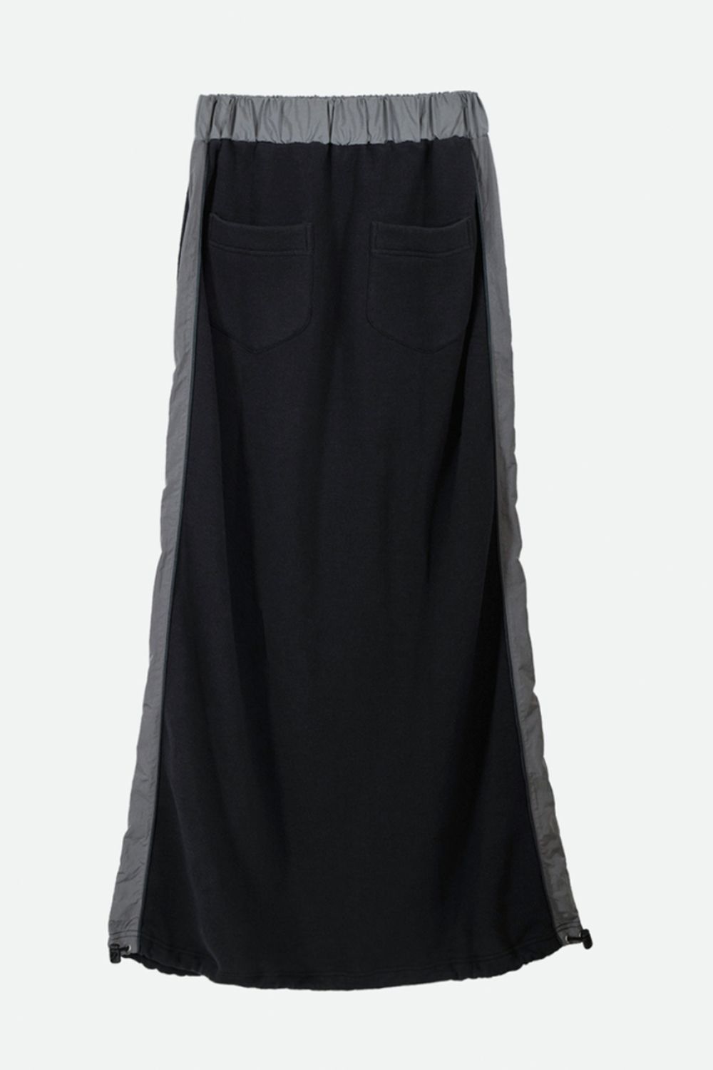 SWEAT DOCKING LINE SKIRT (NOIR) / スウェットドッキングラインスカート ノワール