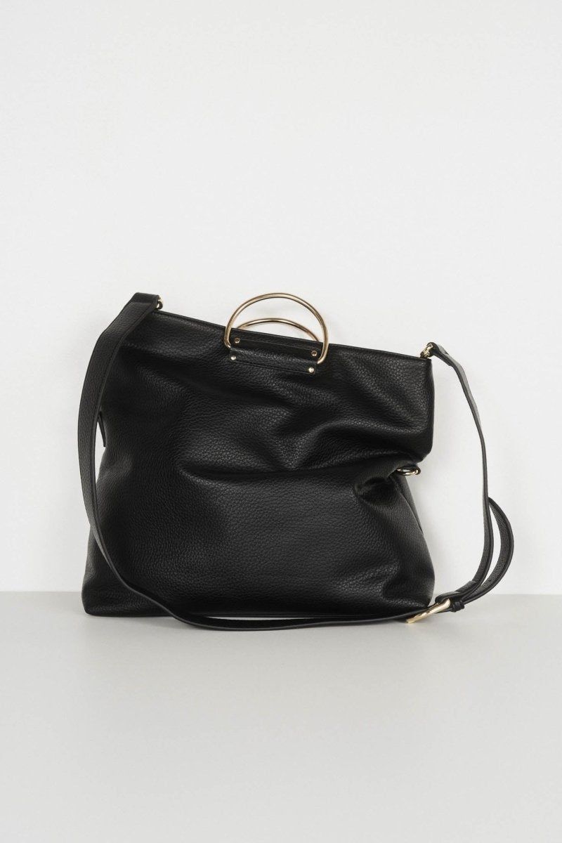 3way metal shoulder bag / 3ウェイ メタルショルダーバッグ (ブラック)