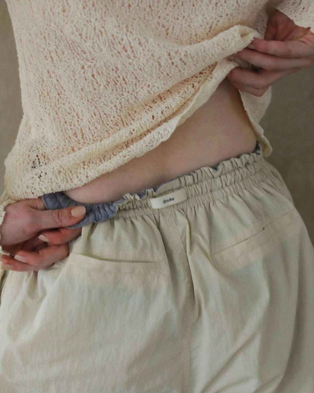 ラッセルレース タートルニット (アイボリー) Raschel Lace Turtle (Ivory) / 26AW 【6月29日まで期間限定予約】
