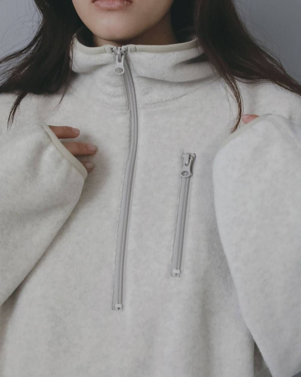 フリース 2ウェイ ワンピース (オートミール) Fleece 2way Onepiece (Oatmeal) /  26AW