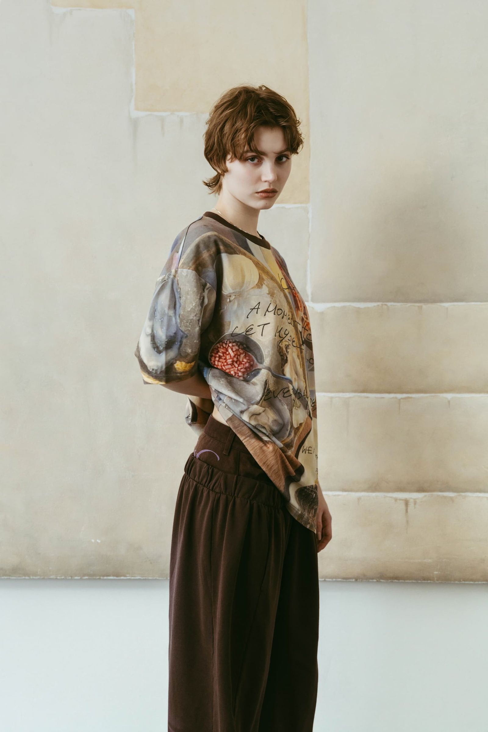 オイスターグラフィックTシャツ (オイスター) oyster graphic tee(unisex) (Oyster) /  26SS