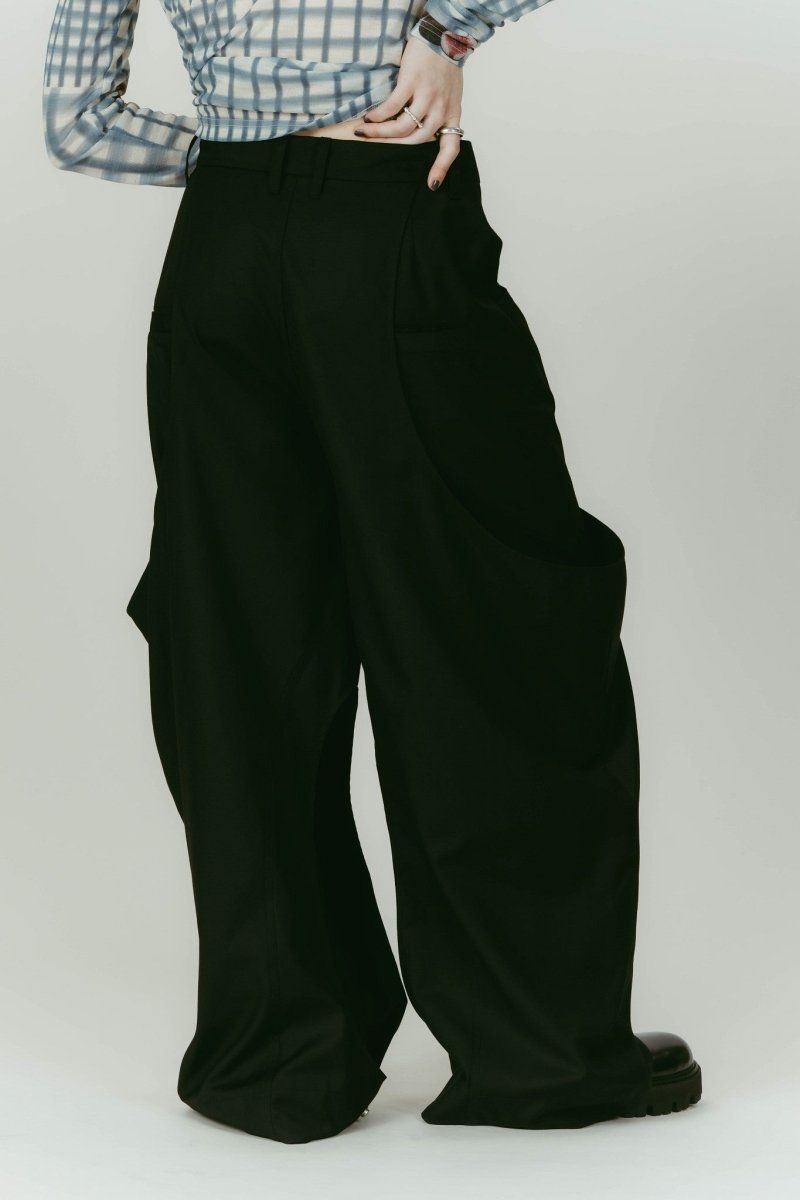 high-boot detail pants(unisex) / ハイブート ディテール パンツ (Black) / 26SS