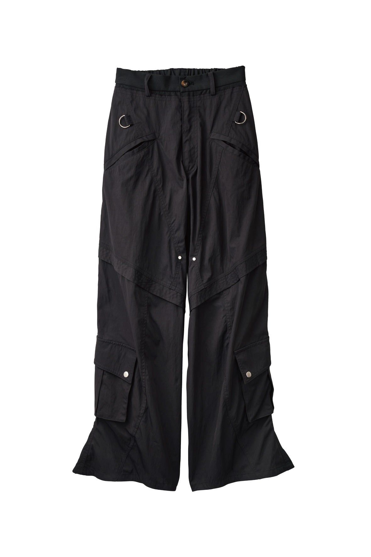 docking nylon pants(unisex) / ドッキングナイロンパンツ (ブラック) / 25SS