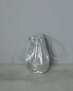 Leather Tube Bag / レザー チューブバッグ (シルバー)