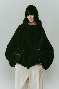 2way nylon blouson(unisex) / 2ウェイナイロンブルゾン (ブラック) / 25AW