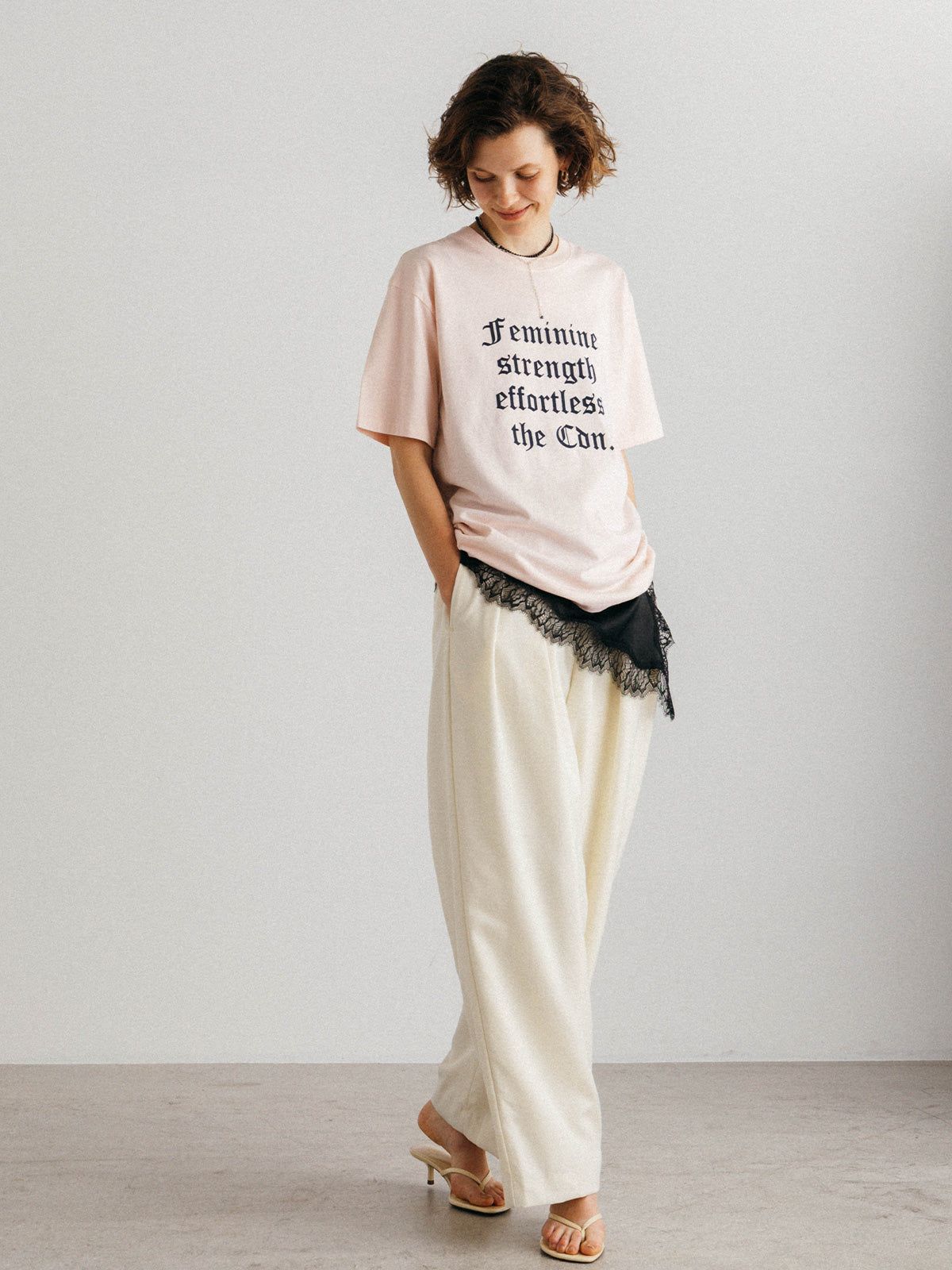 パーマネント Tシャツ (FLOCKY OLD ENGLISH) PARMANENT TEE (FLOCKY OLD ENGLISH) /  26SS