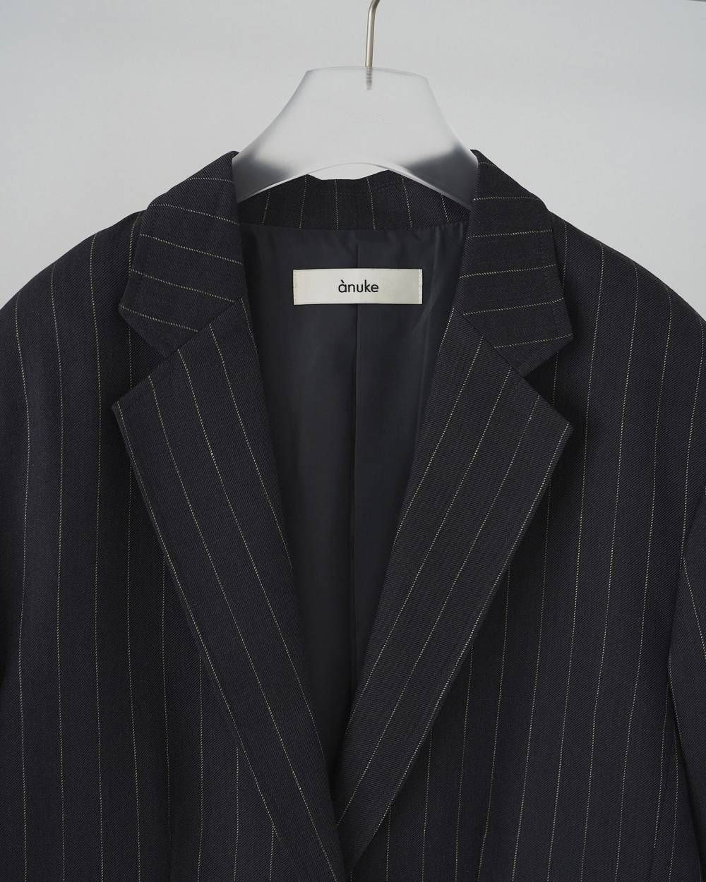 オーバーリネンジャケット (ネイビー) Over Linen Jacket (Navy) /  26SS