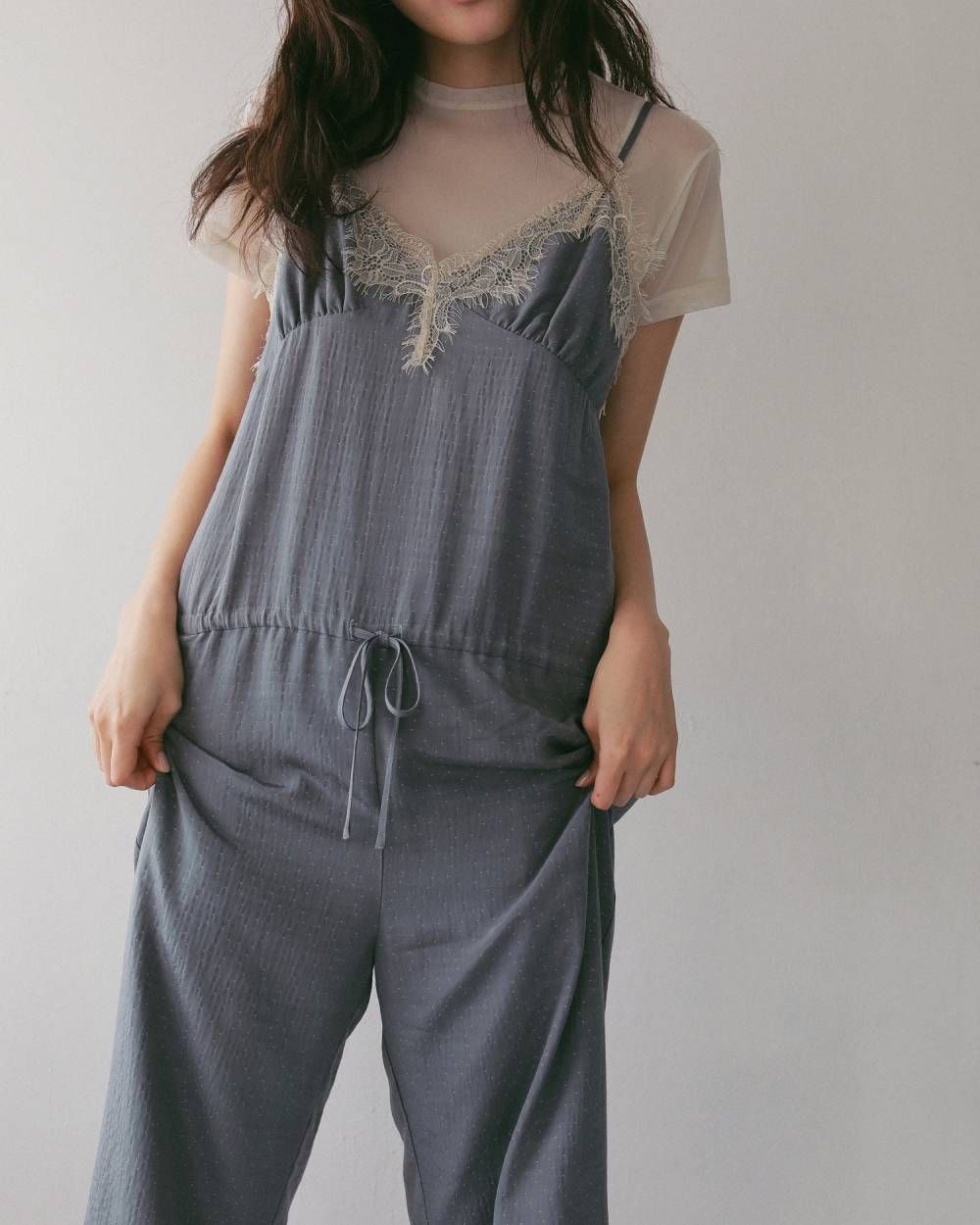 シアーチュールTシャツ (ベージュ) Sheer Tulle T-shirts (Beige) / 27SS