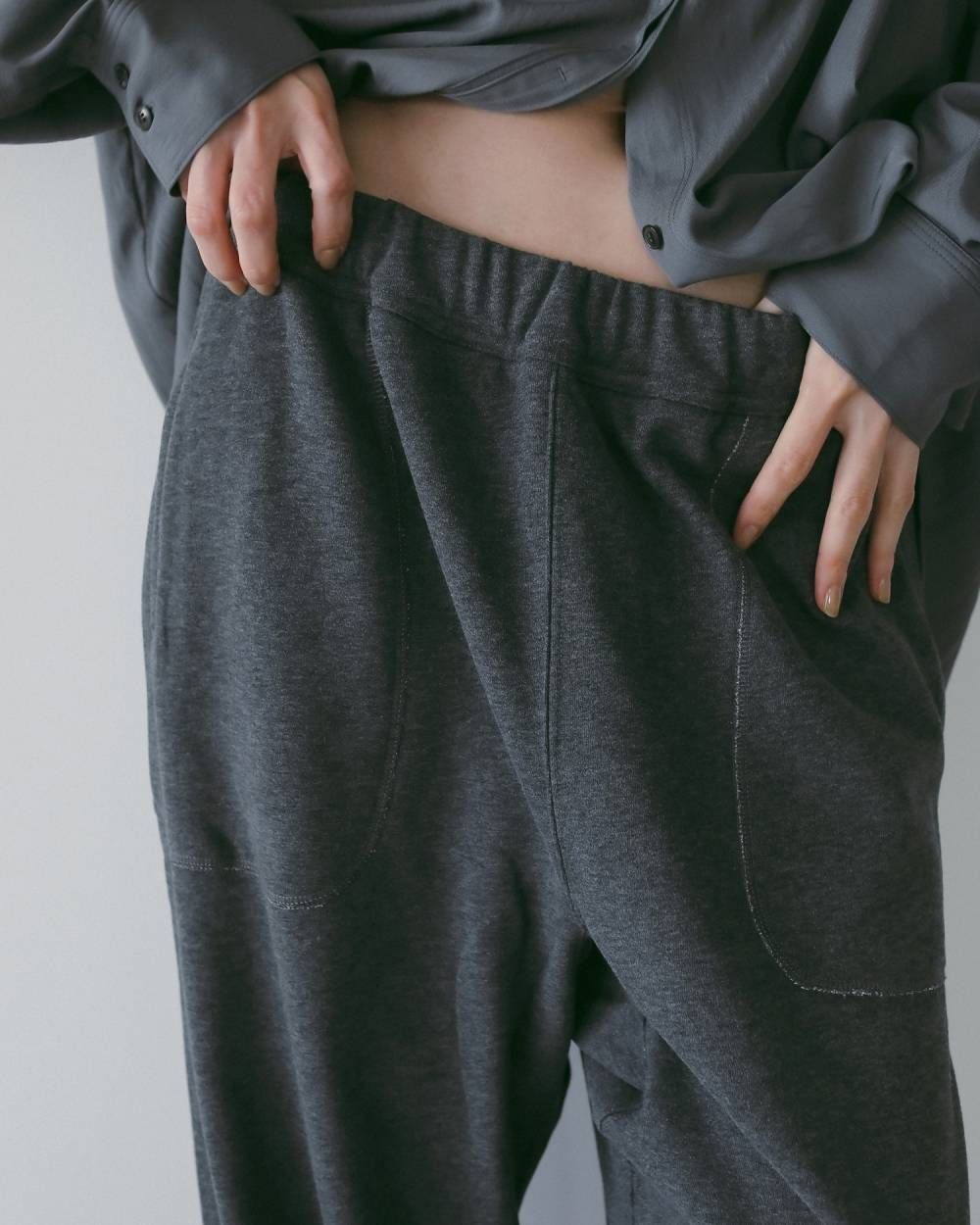Stitch Sweat Pants / ステッチ スウェットパンツ (C.gray) / 26SS