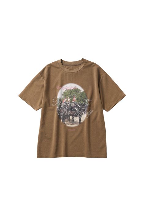 ラインストーングラフィックTシャツ (ベージュ) rhinestone graphic tee(unisex) (Beige) /  26SS