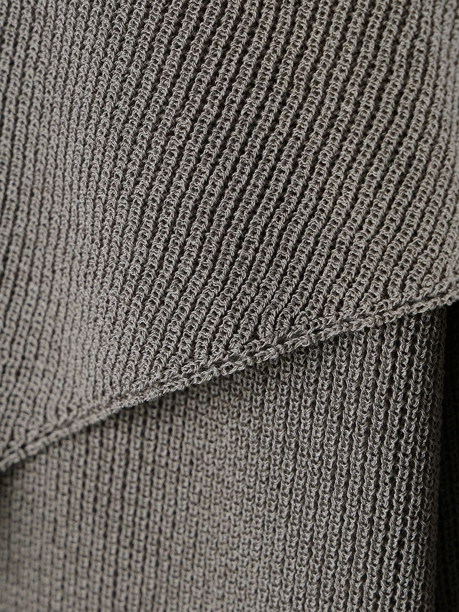 【25SS】ACETATE KNIT PANTS / アセテート ニットパンツ (グレーベージュ)