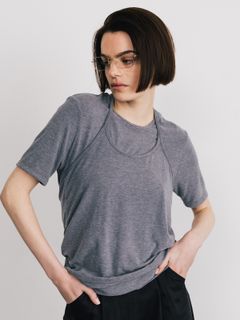 【25SS】SMOOTHY SET TEE SHIRT / スムージー セットTシャツ (グレー)