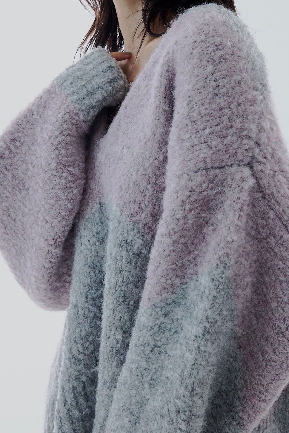 Are curve art knit (グレー)