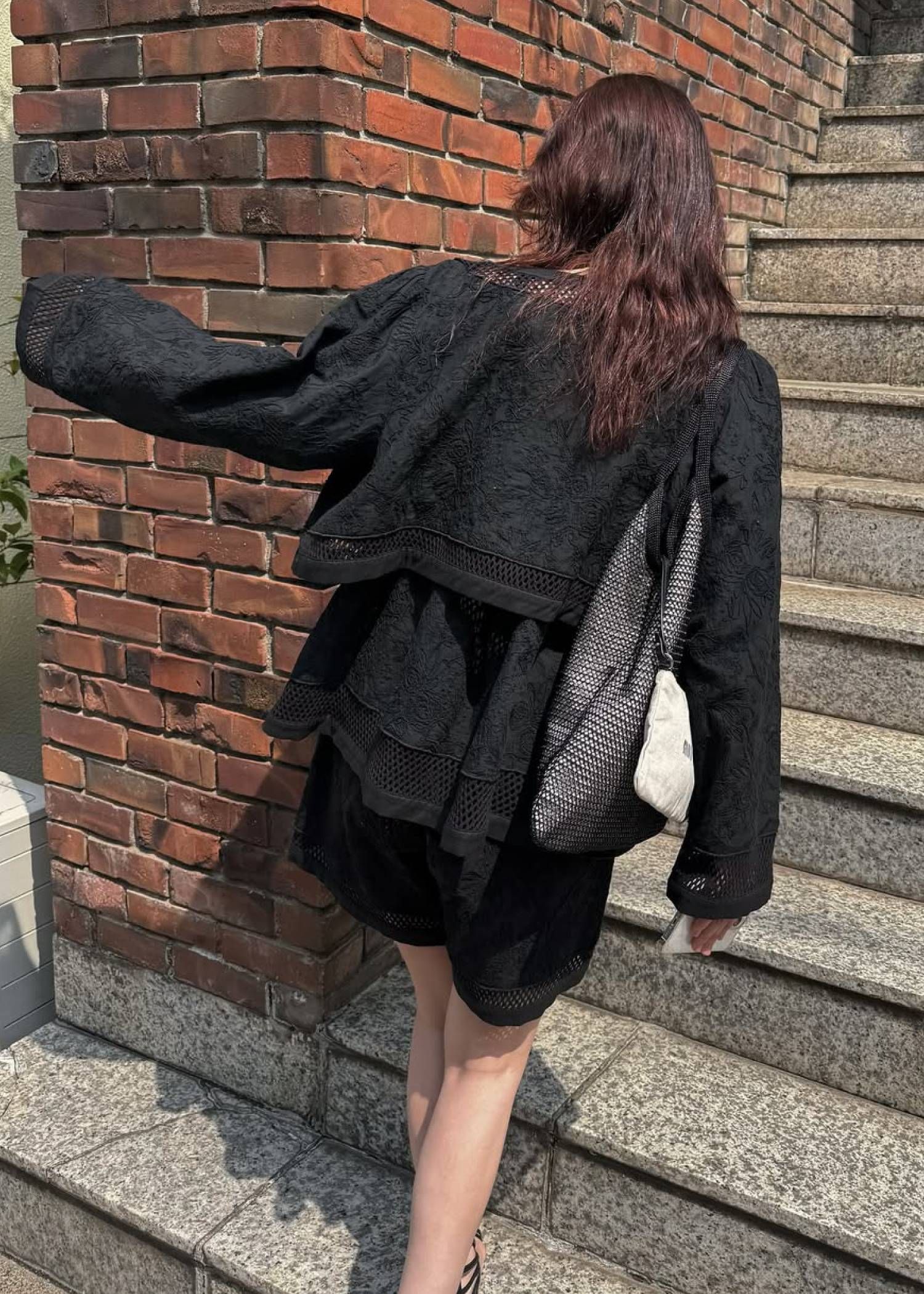 レースボレロ  (ブラック) trimming lace cropped bolero BL (Black) /  26SS