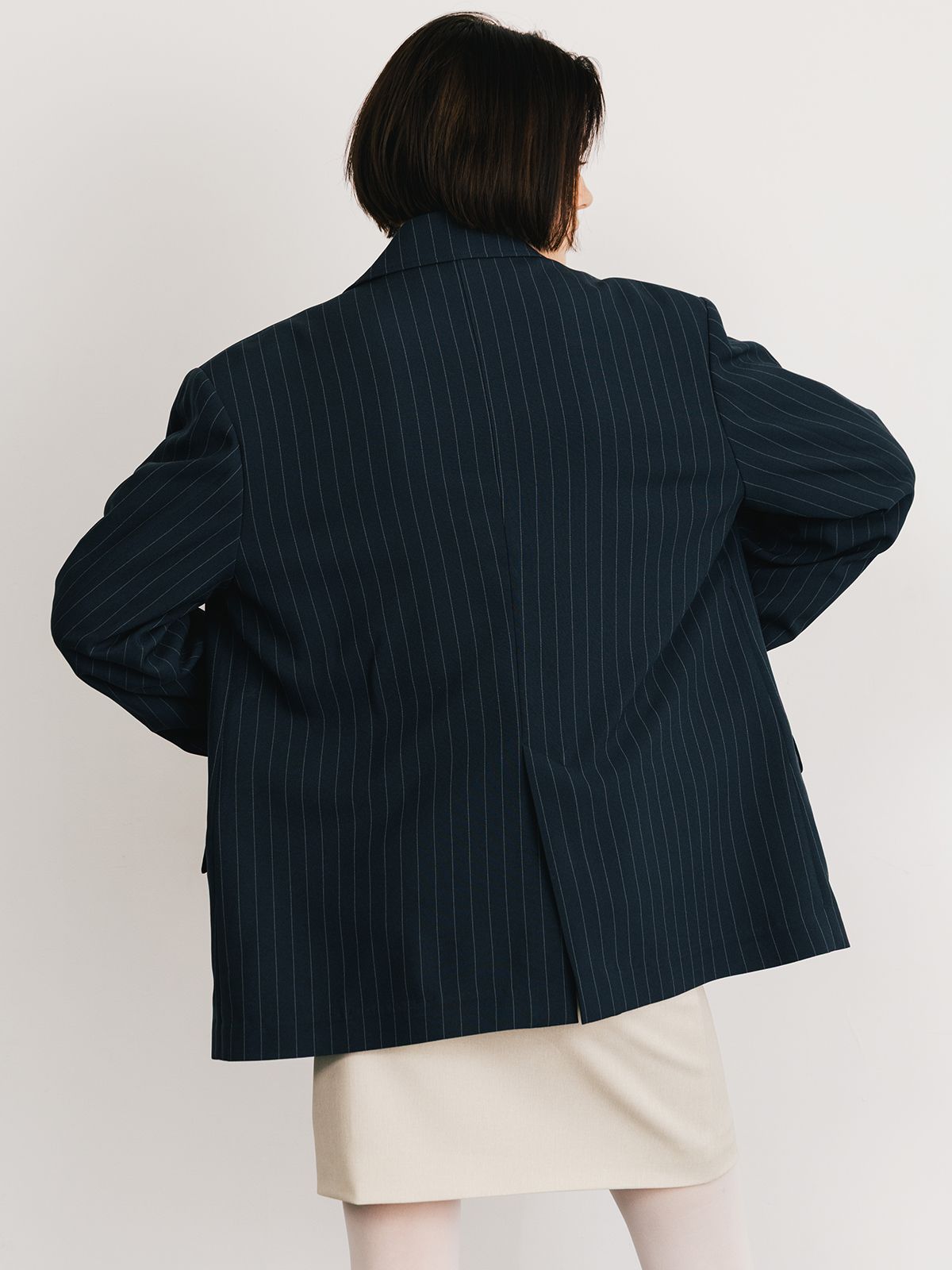 【25SS】CALATHEA STRIPE JACKET / ストライプジャケット (ネイビー)