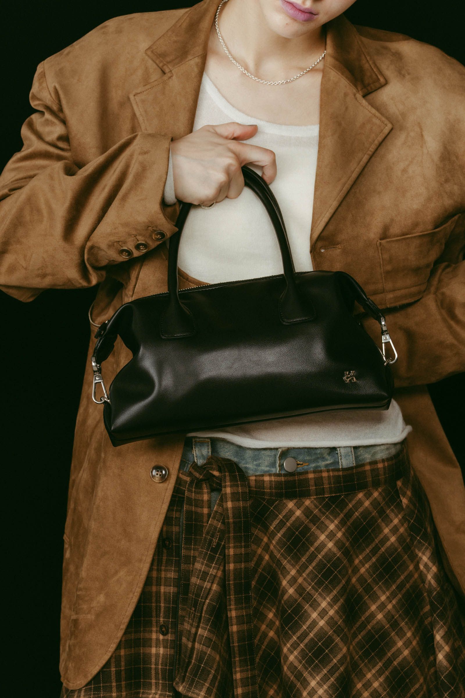 side hook boston bag / サイドフック ボストンバッグ (ブラック) / 25AW