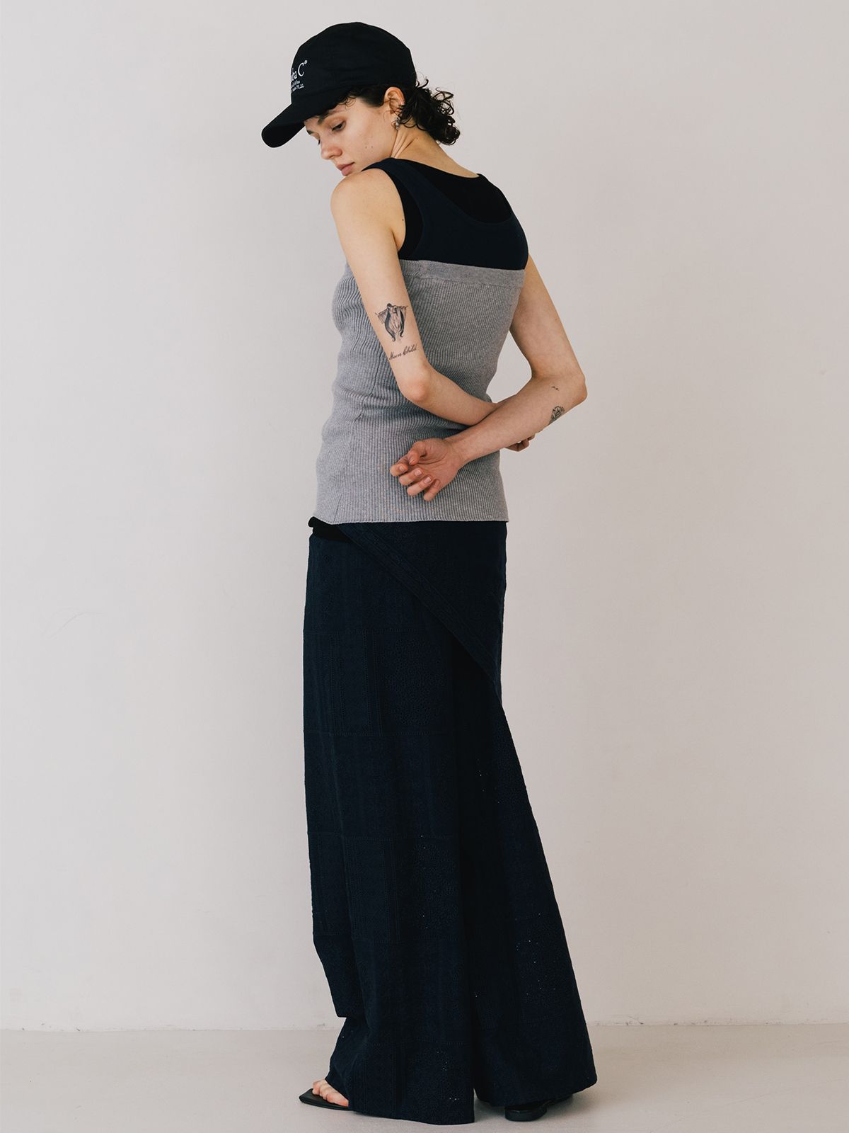 【25SS】CUTWORK LACE PANTS / カットワーク レースパンツ (ネイビー)