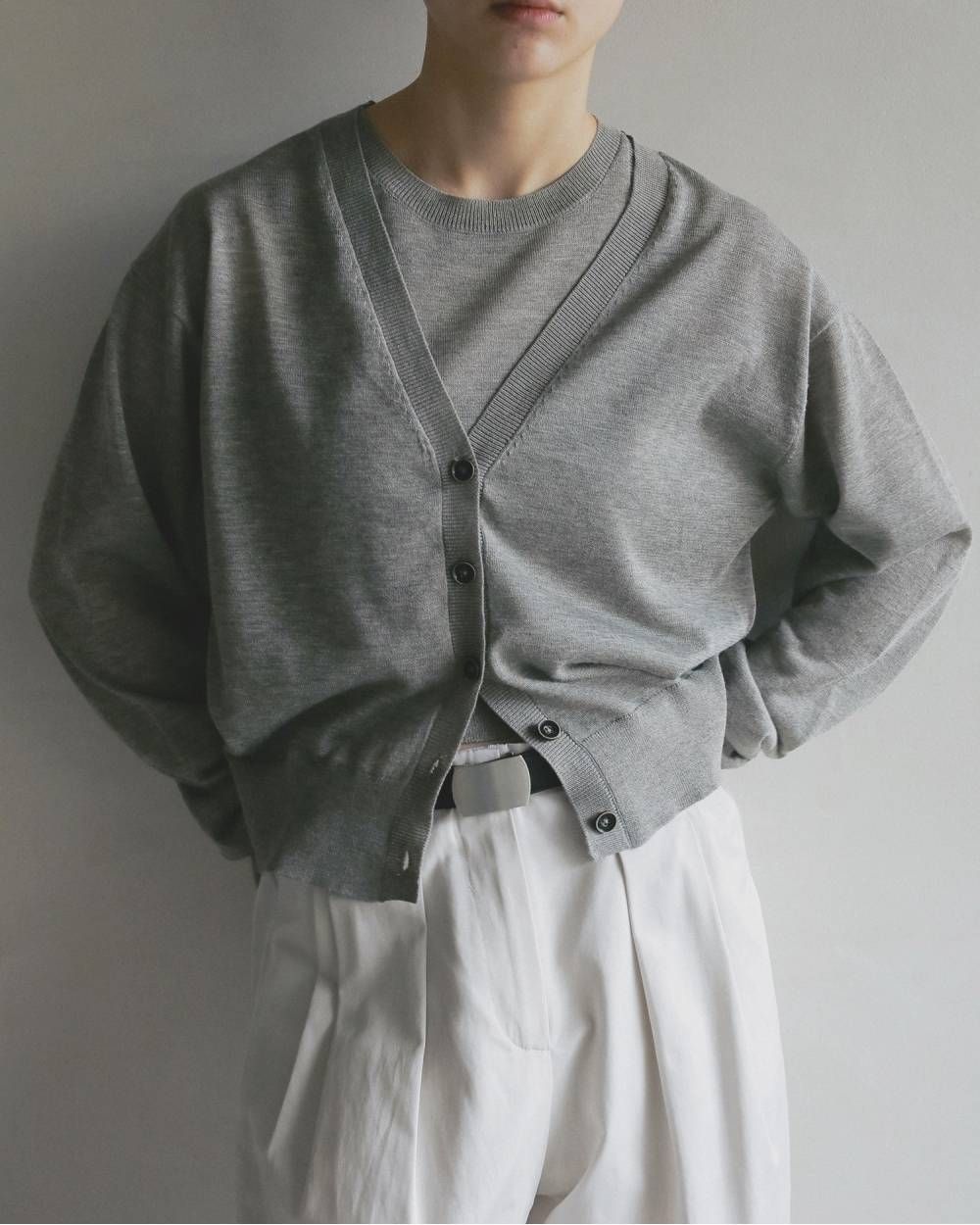 ハイゲージ シアーカーディガン (グレージュ) Highgauge Sheer Cardigan (Greige) / 26SS