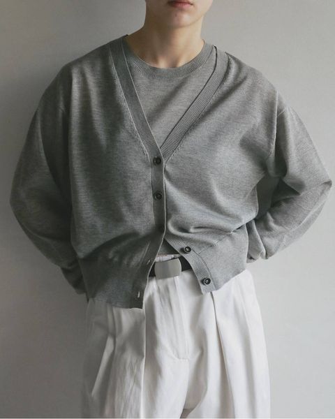 ハイゲージ シアーカーディガン (グレージュ) Highgauge Sheer Cardigan (Greige) / 26SS