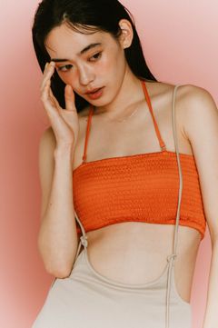suspender swim wear / サスペンダー スイムウェア (オレンジ) / 25SS / 水着