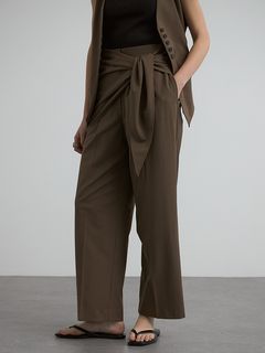 【25SS】SWAY SCARF PANTS / スウェイスカーフパンツ (ブラウン)