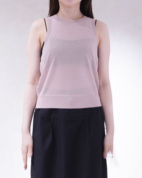 ハイゲージ シアータンクトップ (ピンク) Highgauge Sheer Tanktop (Pink) / 26SS