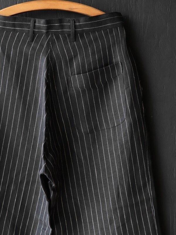 “GIGORO” ADJUSTABLE WAIST TROUSERS (RAIN STRIPE)