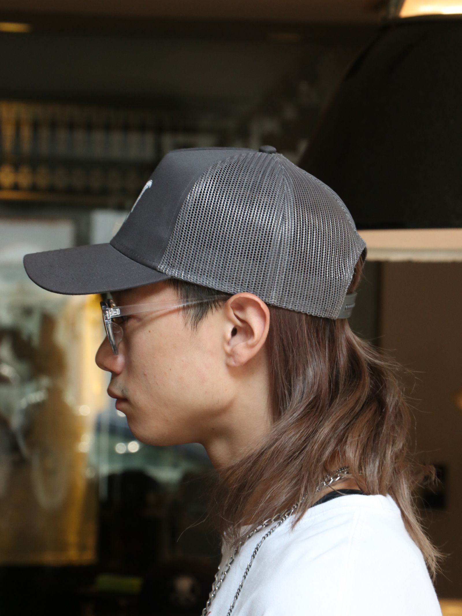 NORM ロゴ メッシュキャップ (チャコールグレー) / NORM LOGO MESH CAP